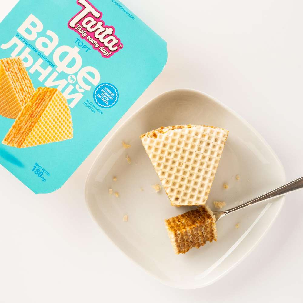 Waffle Cake With Condensed Milk Tarta